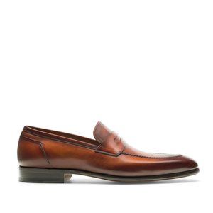 Bashwood Handmade Brown Leather Loafers For Men